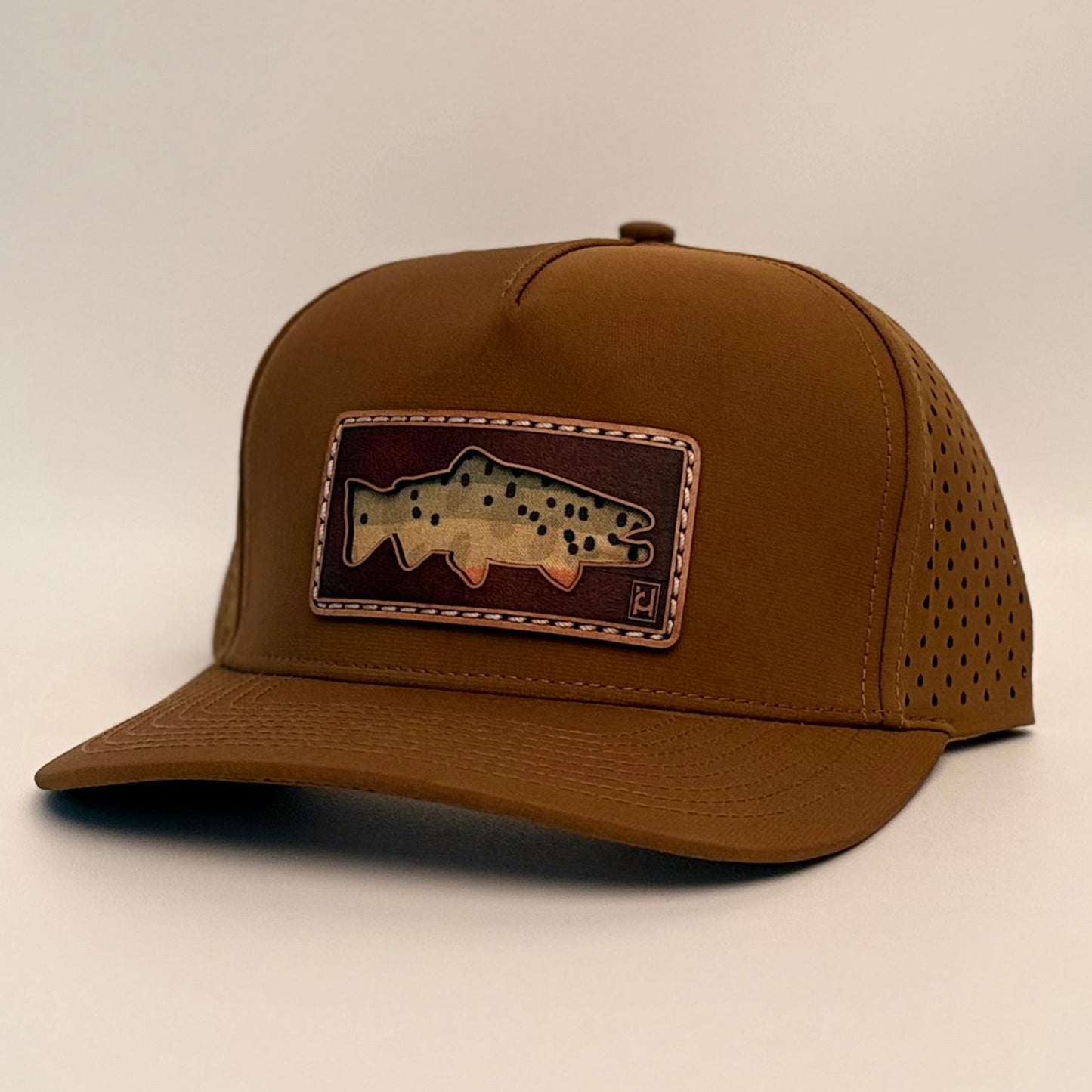 Cutthroat Trout Leather Patch Hat