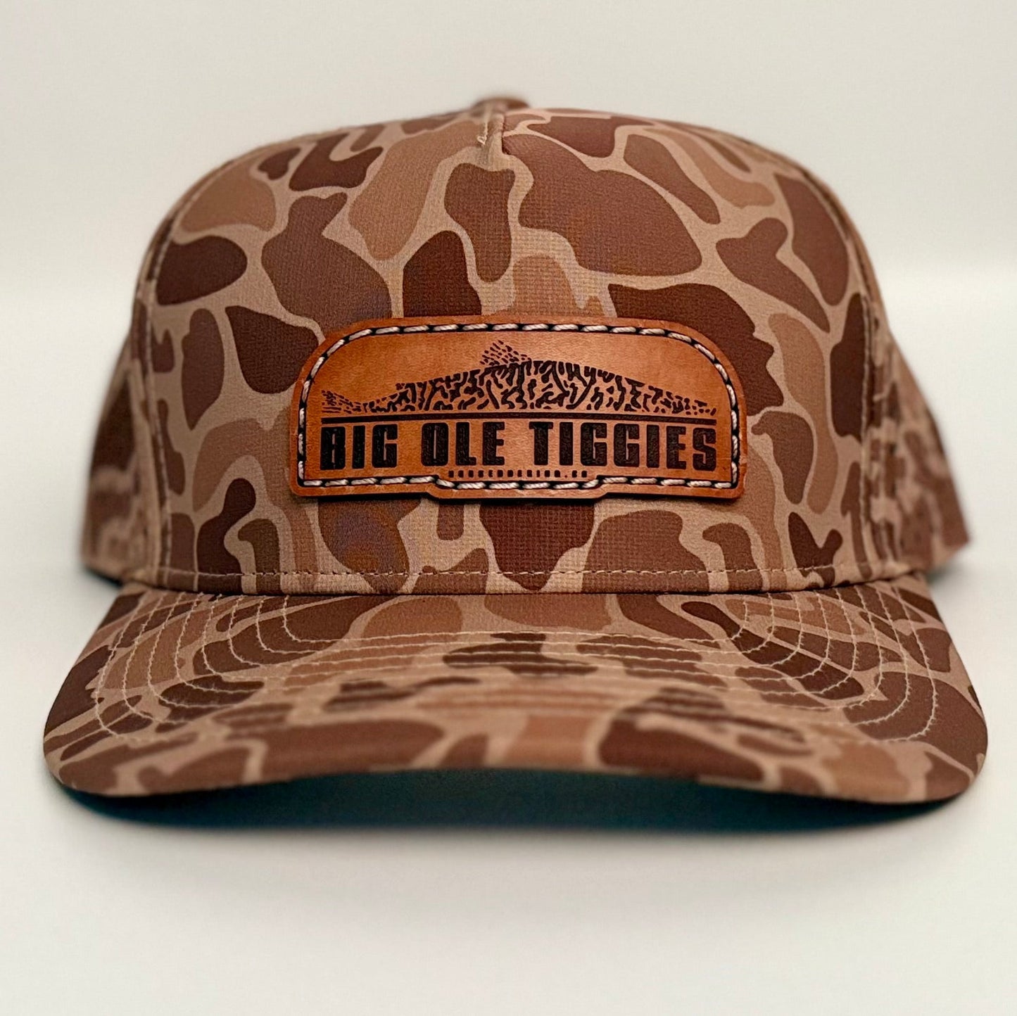 Big Ole Tiggies Leather Patch Hat