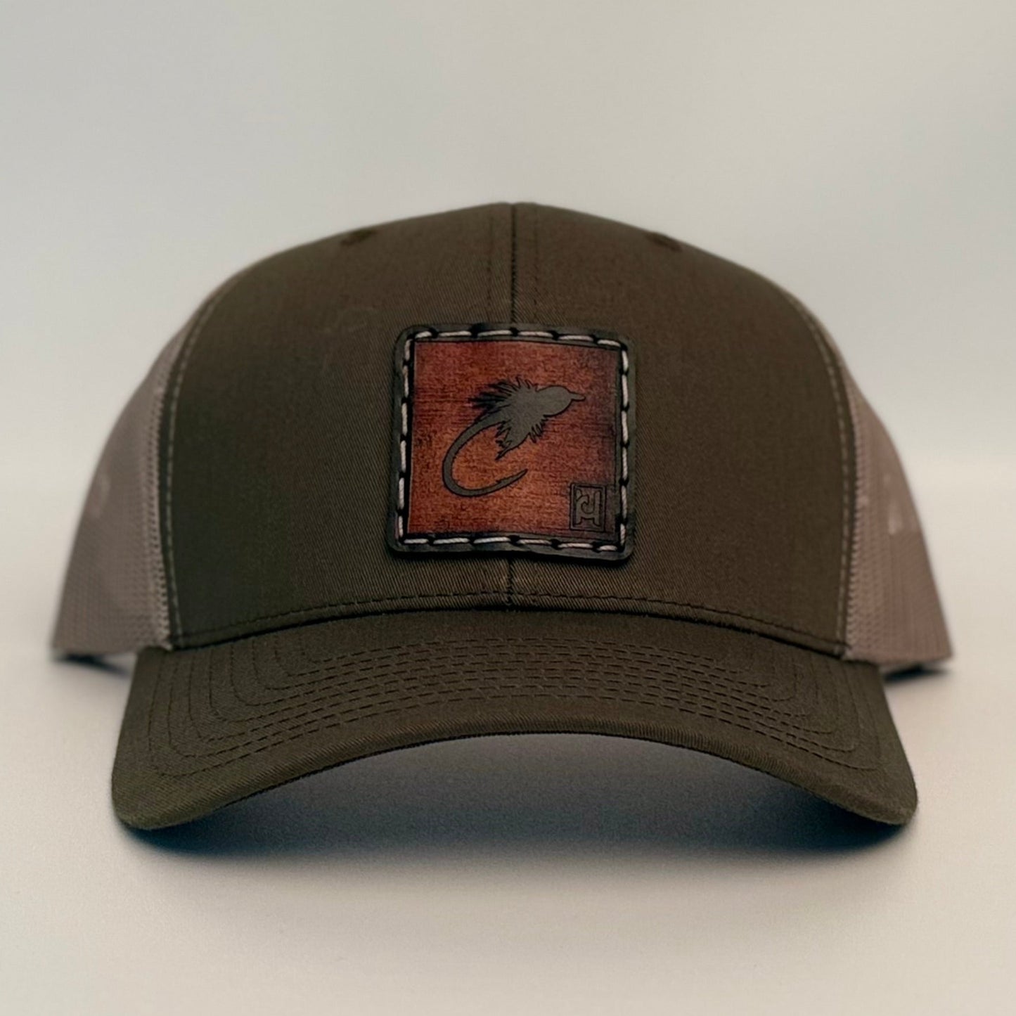 Zebra Midge Fly Pattern Leather Patch Hat