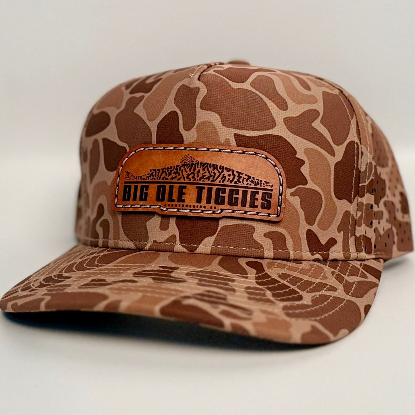 Big Ole Tiggies Leather Patch Hat