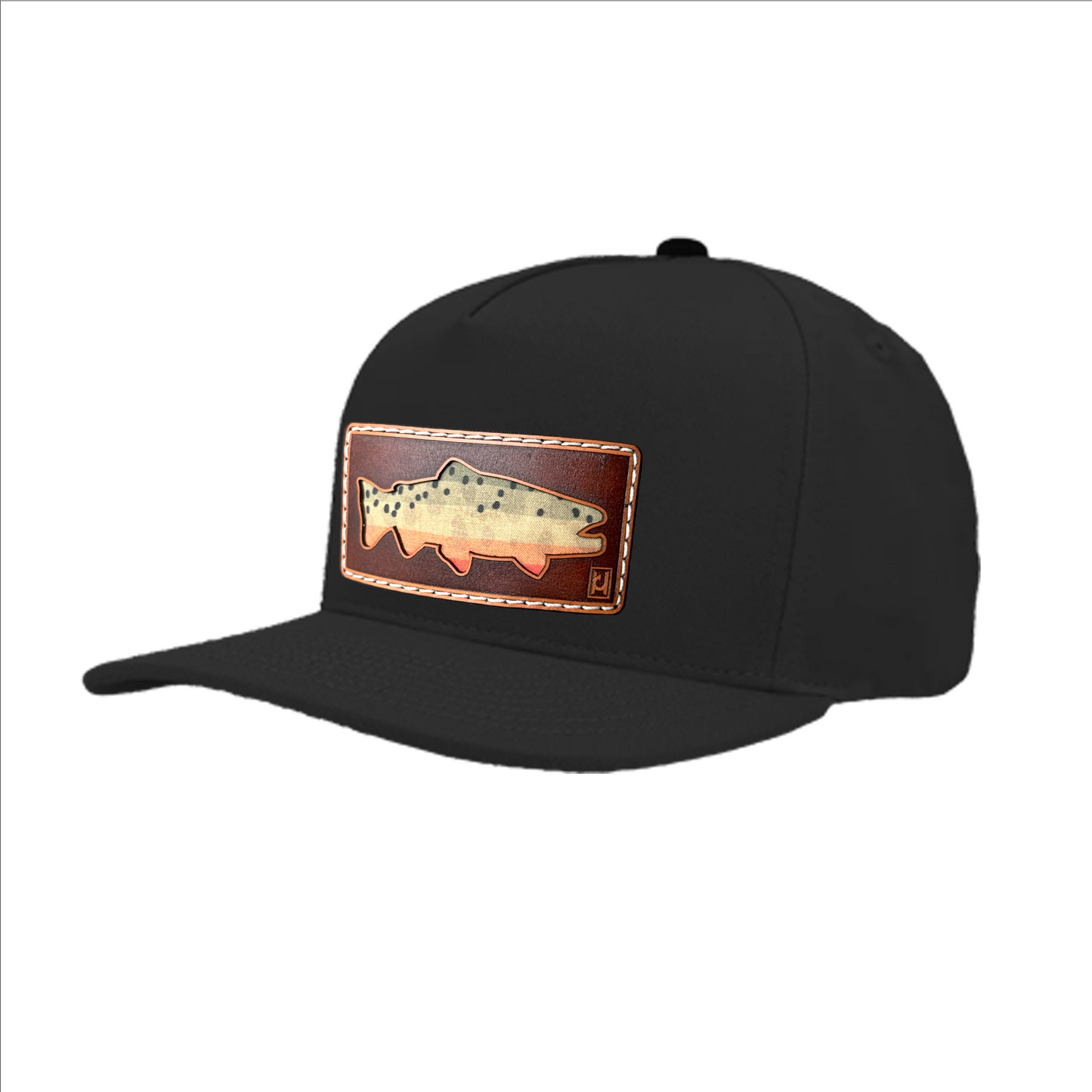 Cutthroat Trout Leather Patch Hat