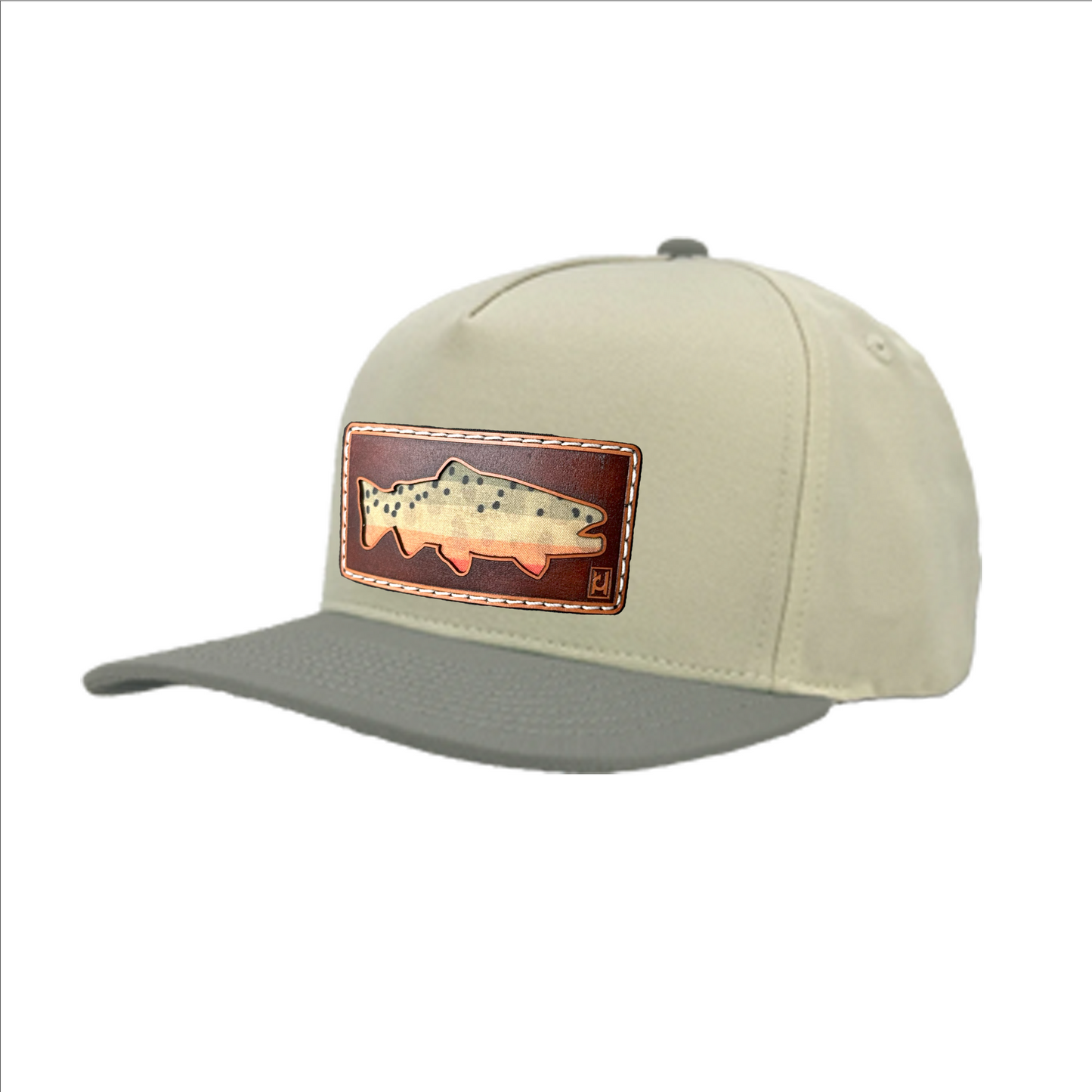 Cutthroat Trout Leather Patch Hat