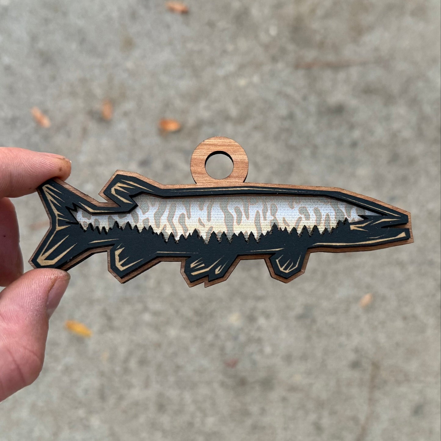 Tiger Muskie Ornament