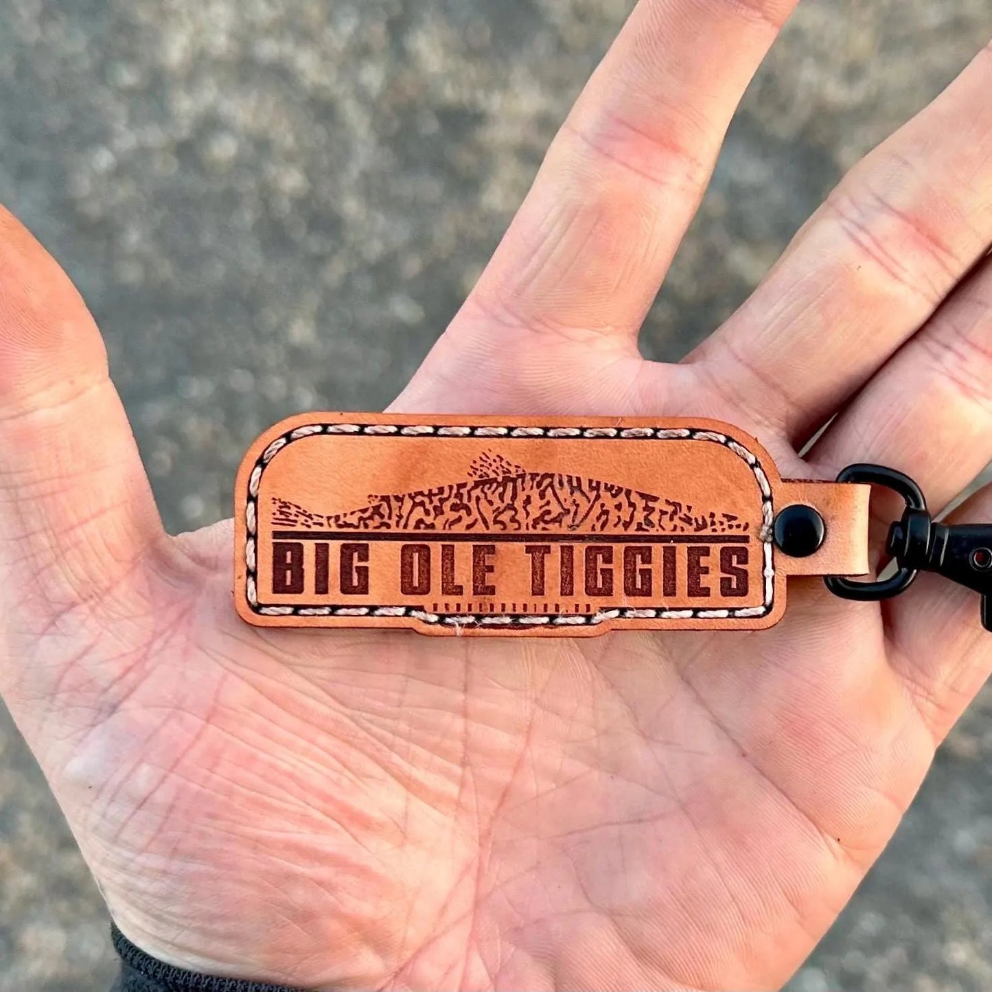 Big Ole Tiggies Genuine Leather Key Chain