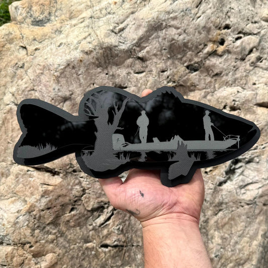 Bass Fishing acrylic sign