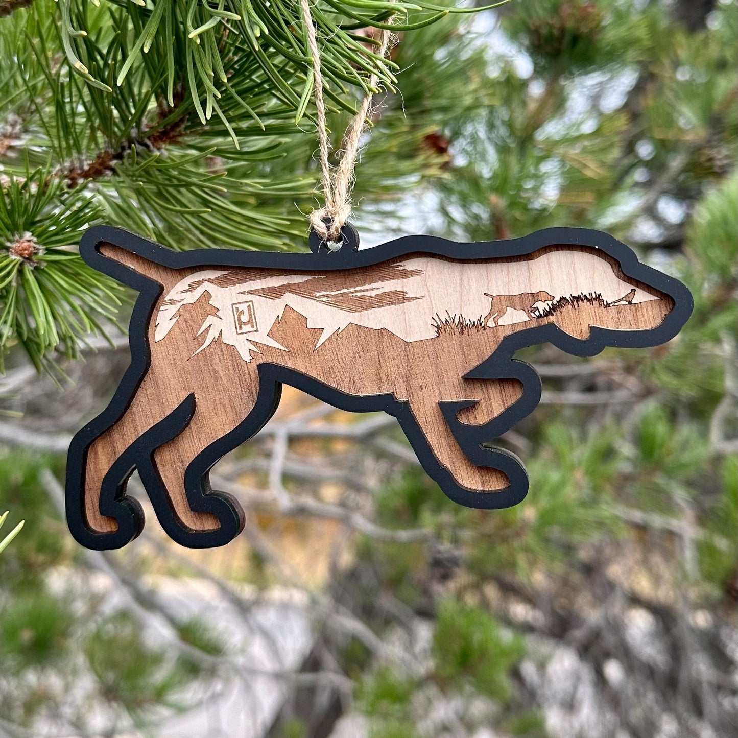 Acrylic Dog Christmas Ornaments