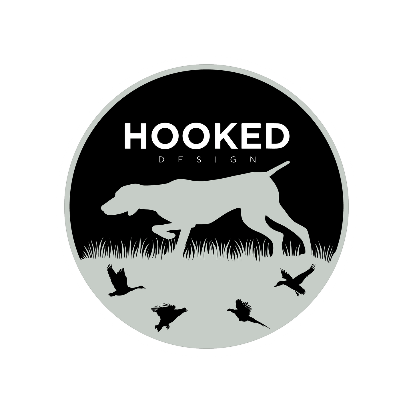 German Shorthaired Pointer Circle Sticker