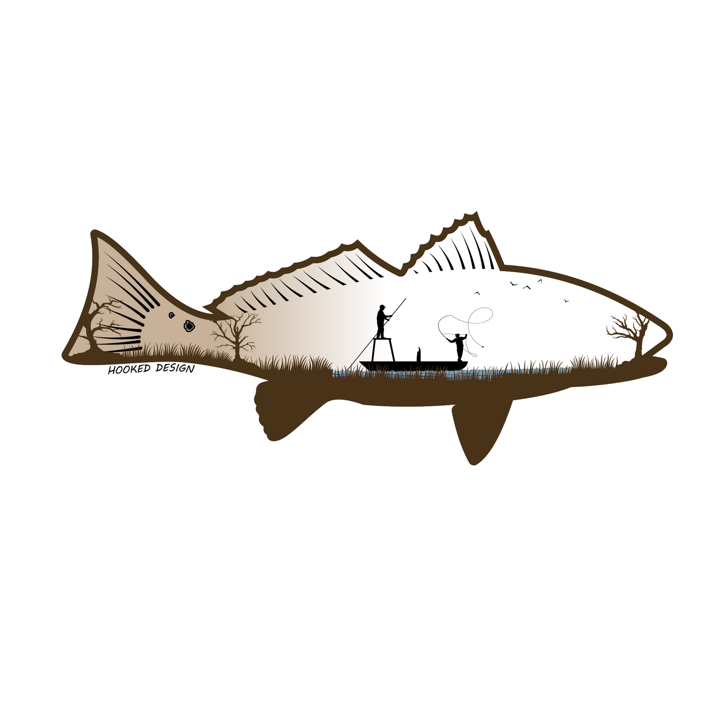 Redfish Sticker