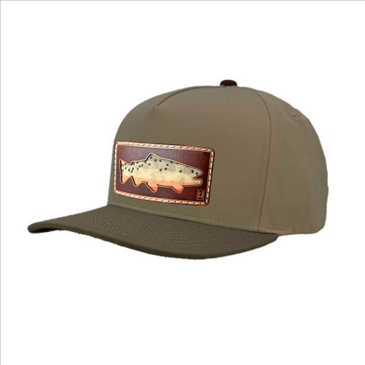 Cutthroat Trout Leather Patch Hat
