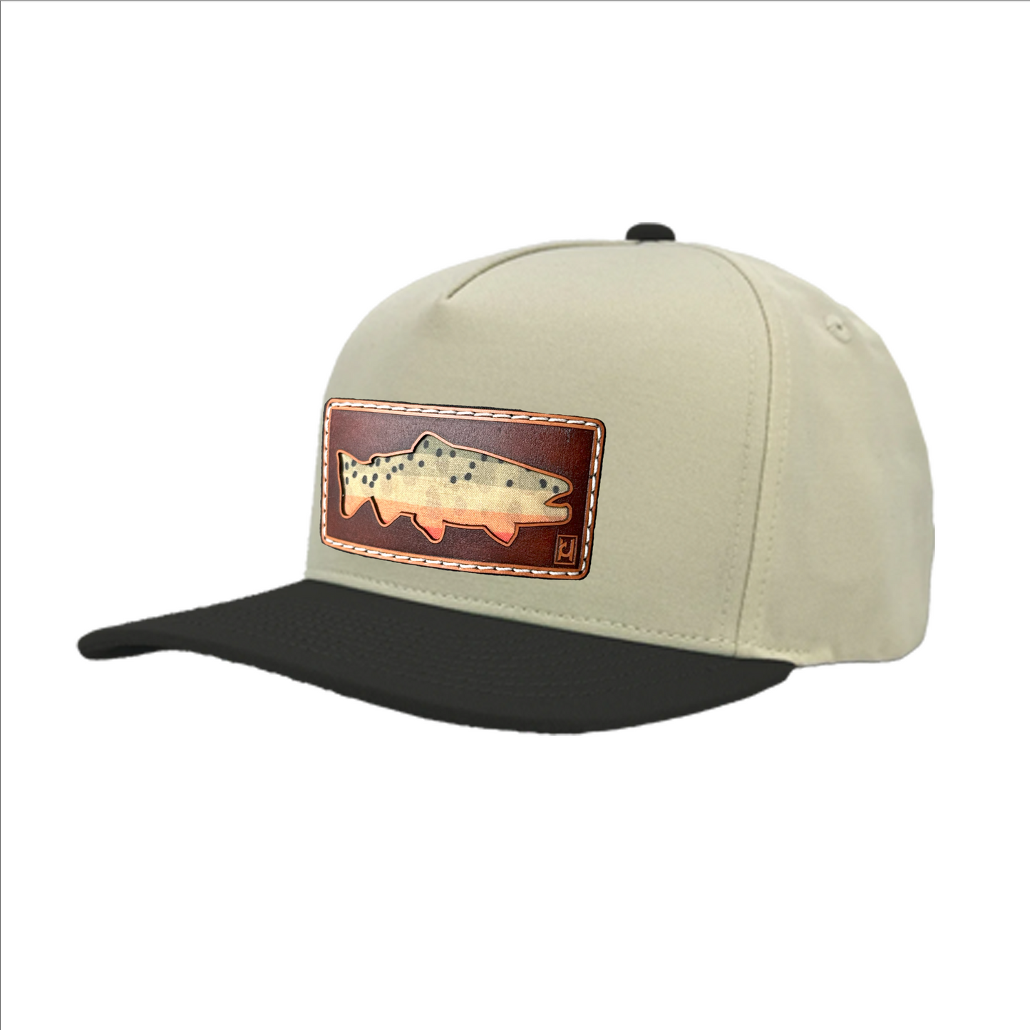 Cutthroat Trout Leather Patch Hat