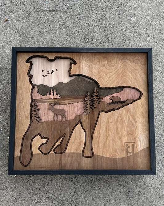 Framed Border Collie Design