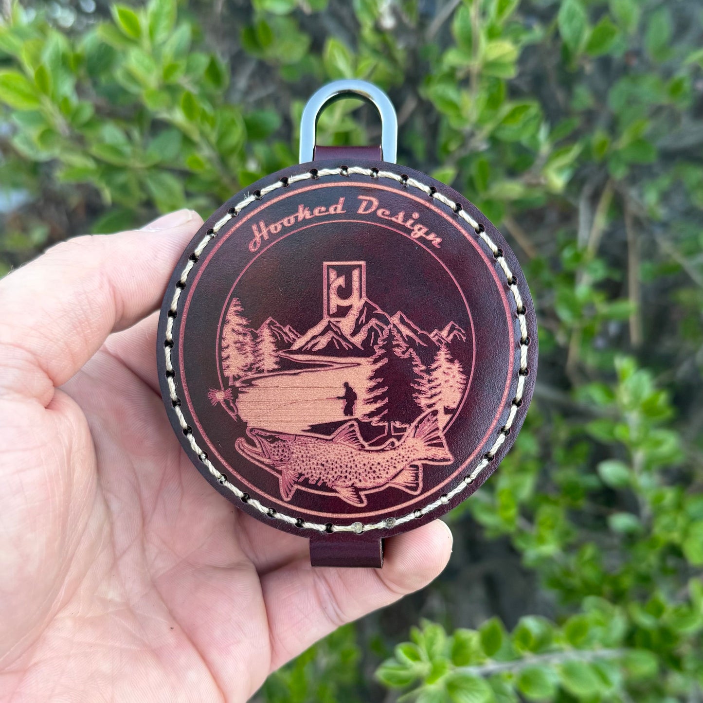 Leather Magnetic Circle Fly box