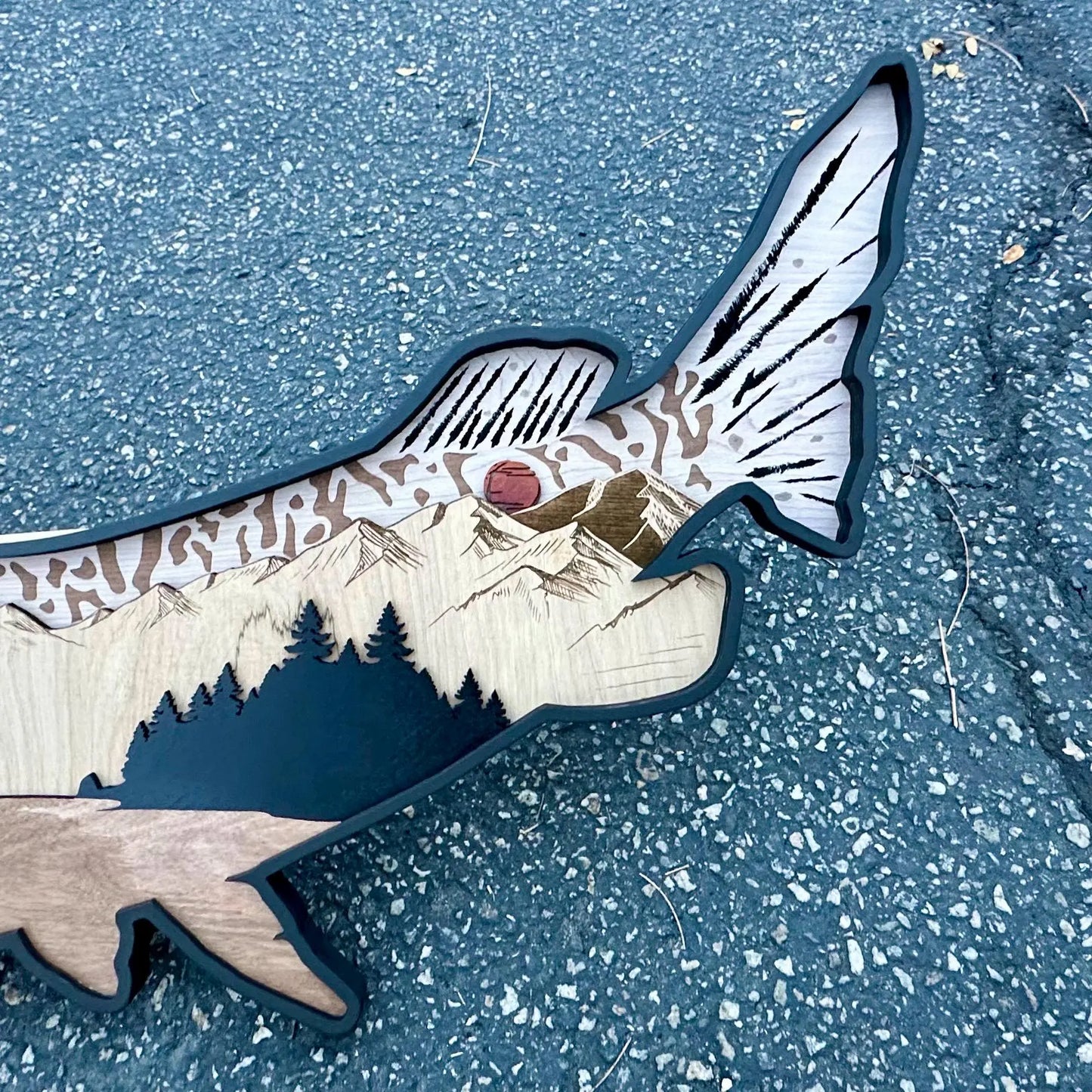 Wood Tiger Muskie Design