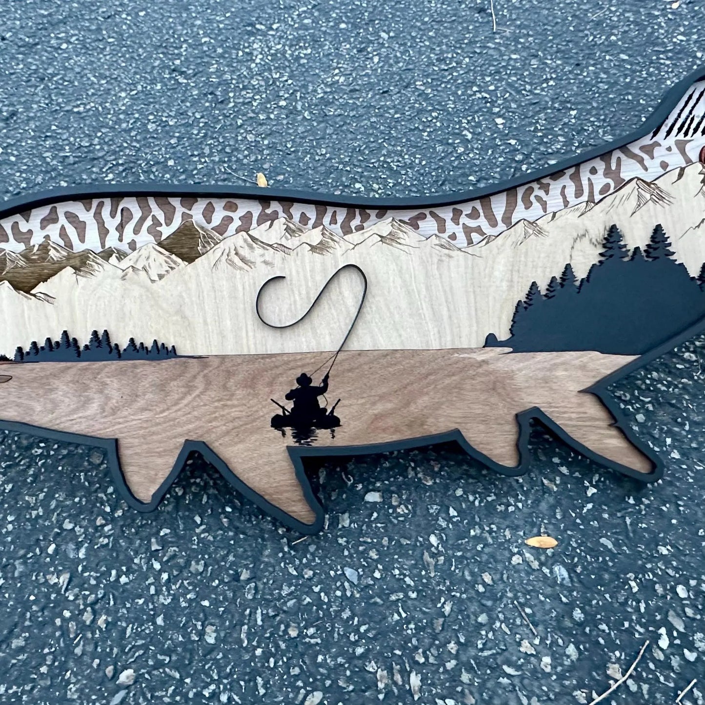 Wood Tiger Muskie Design