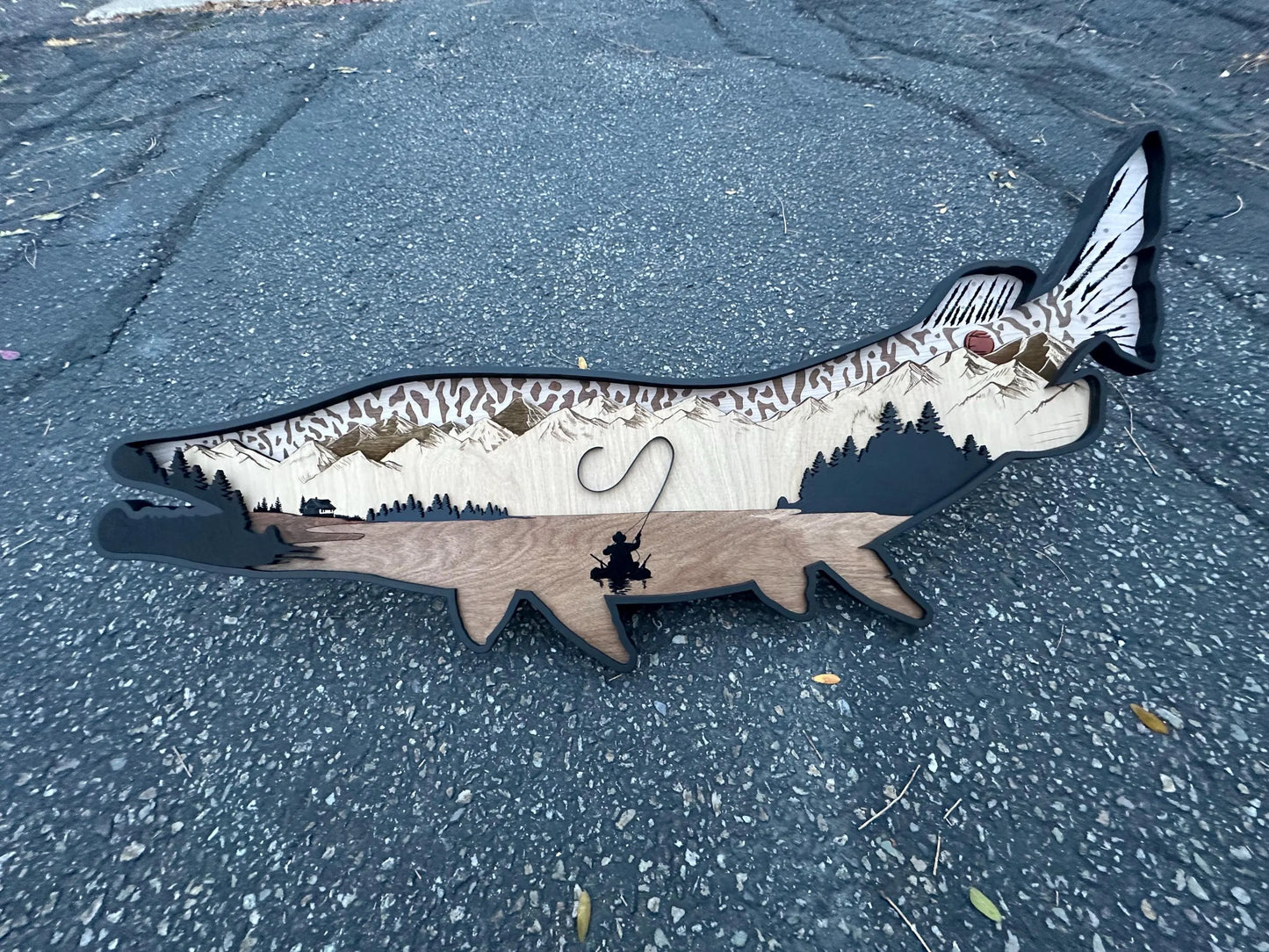 Wood Tiger Muskie Design