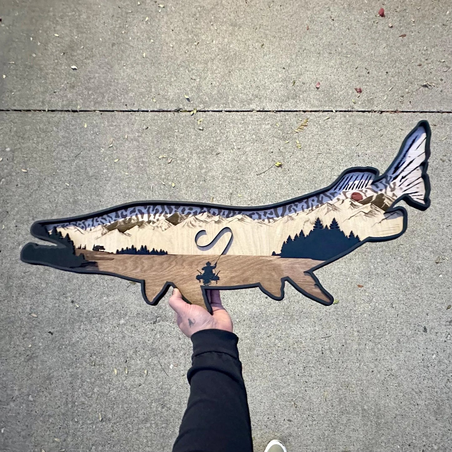 Wood Tiger Muskie Design