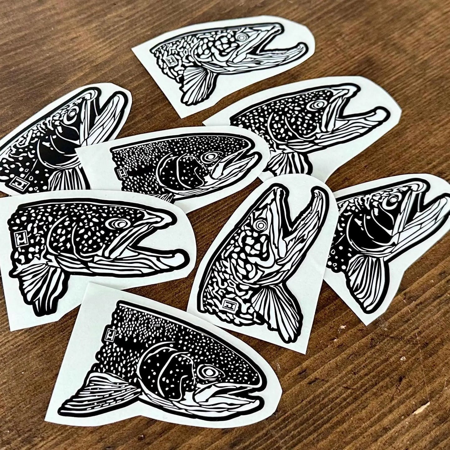 Trout Head Decals
