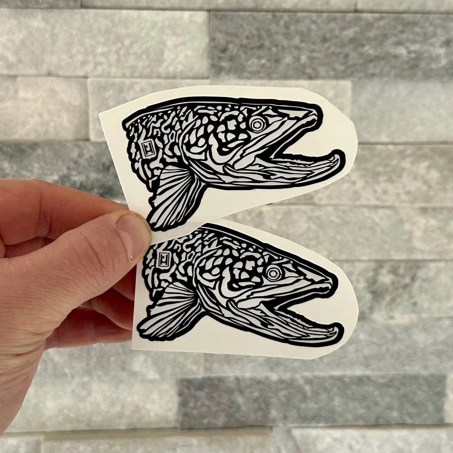 Trout Head Decals