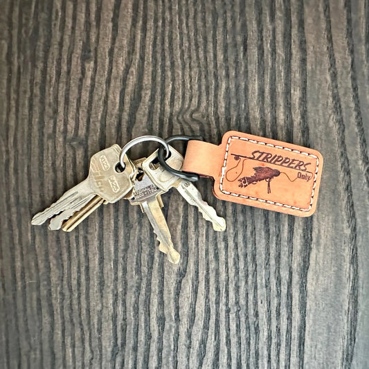 Strippers Only Genuine Leather Keychain