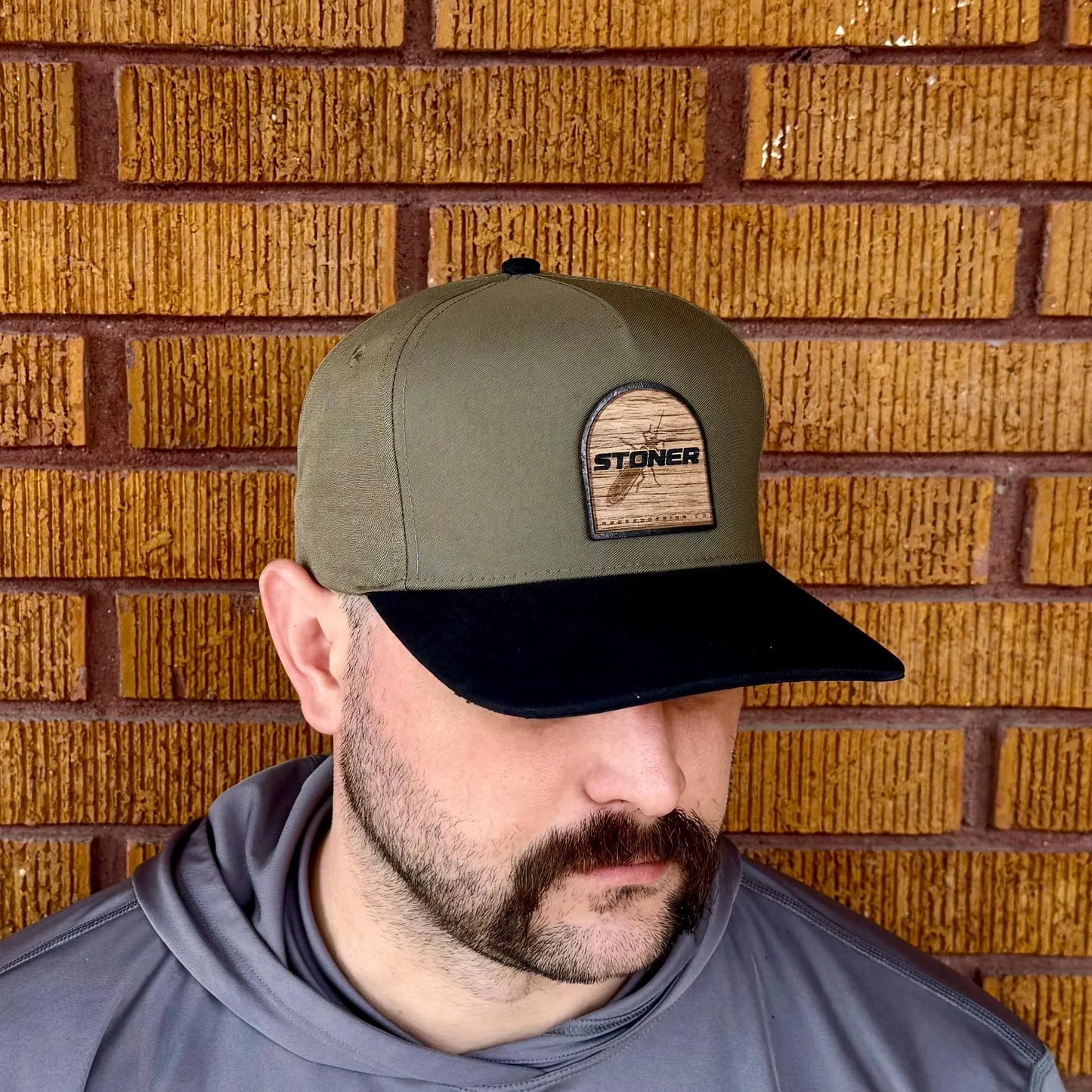 Stoner wood patch hat
