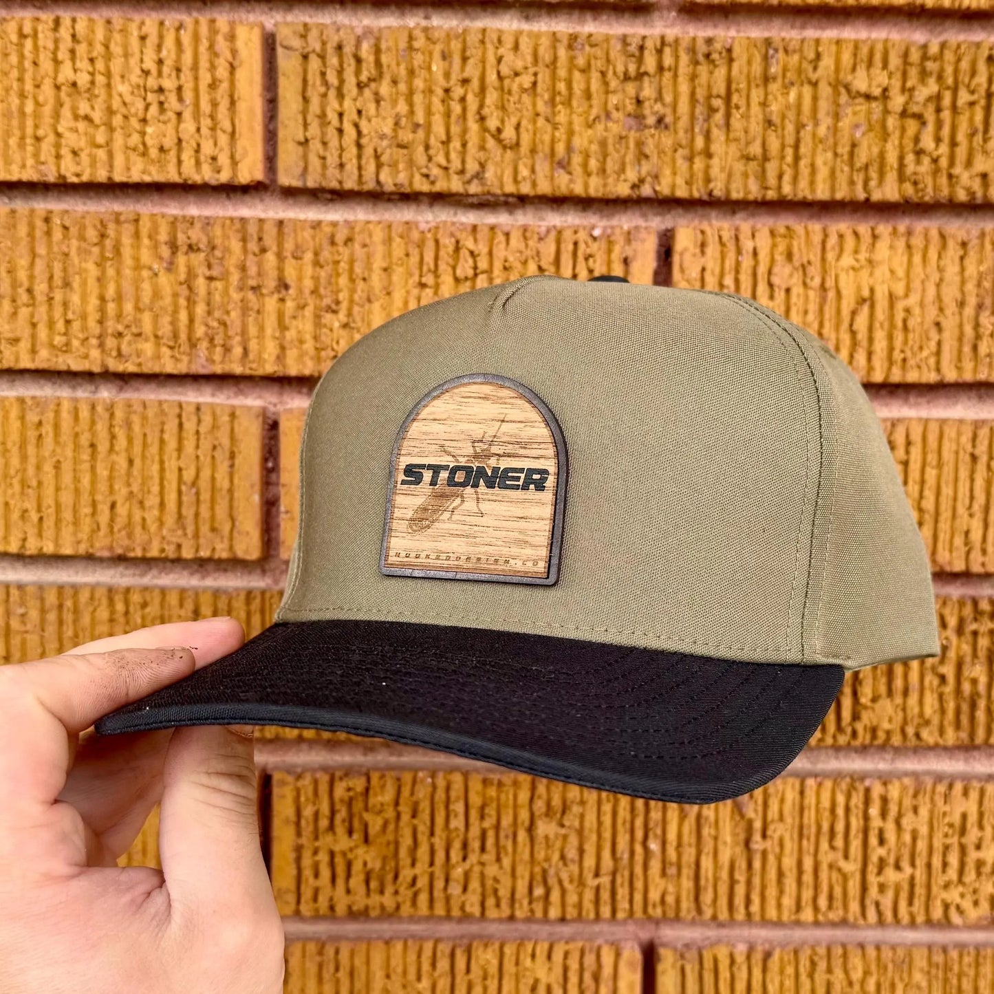 Stoner wood patch hat