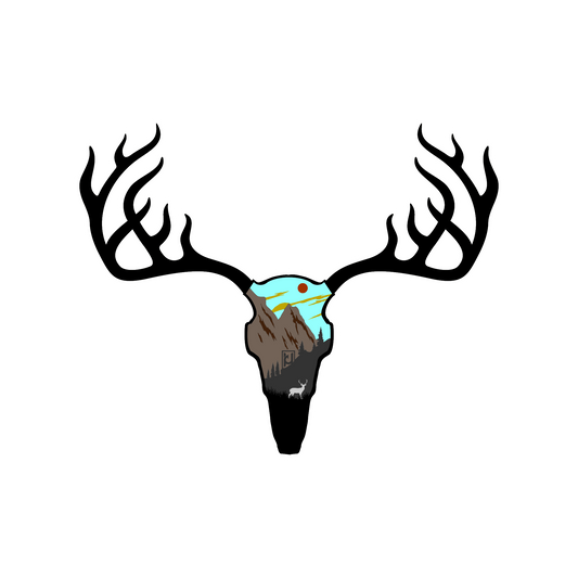 Deer Skull Sticker
